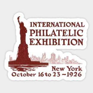 1926 New York City Stamp Show Sticker